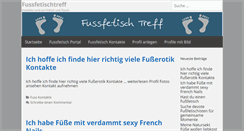 Desktop Screenshot of fussfetischtreff.com